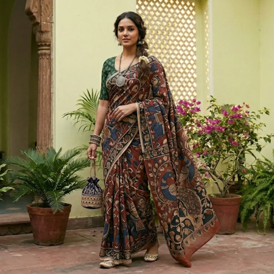 Vasant -  Kalamkari Sarees